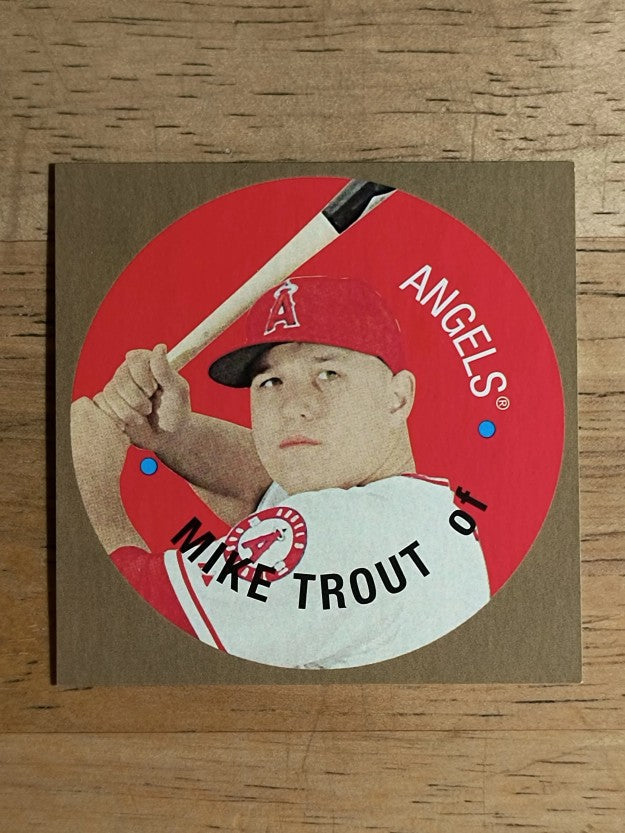 2016 Topps Heritage Discs #67TDCMT Mike Trout