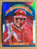 2020 Donruss Optic Carolina Blue and White #9 Mike Trout DK