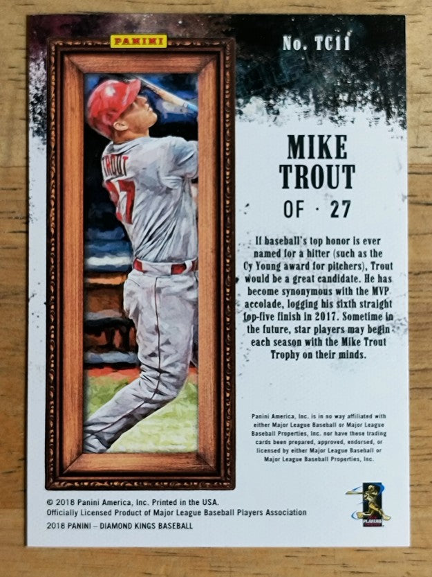 2018 Diamond Kings Trophy Club #11 Mike Trout