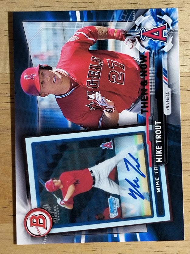 2017 Topps Bowman Then and Now #BOWMAN1 Mike Trout