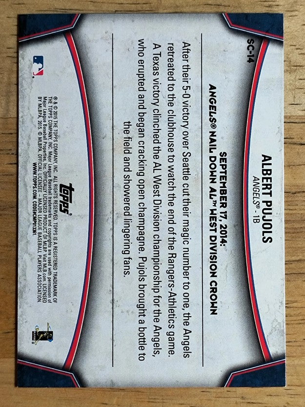 2015 Topps Opening Day Superstar Celebrations #SC14 Albert Pujols
