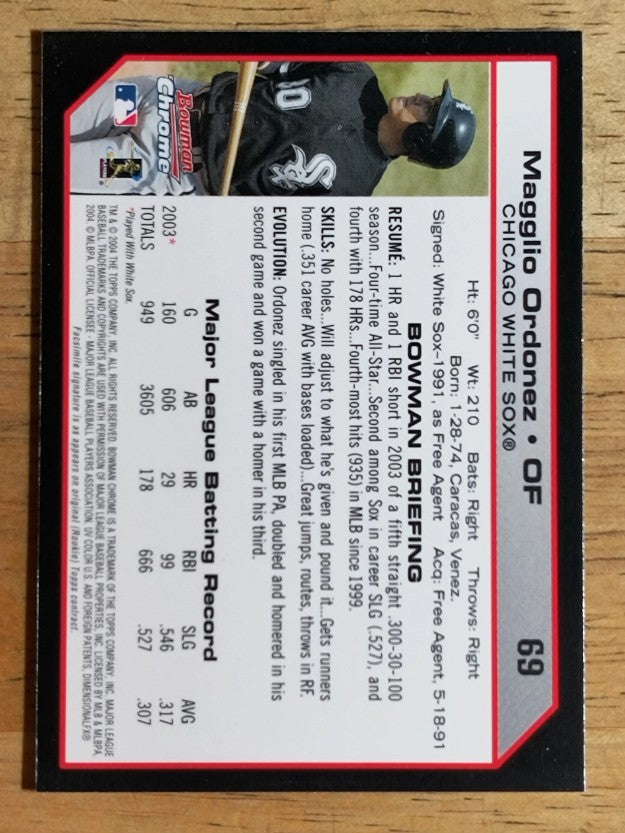 2004 Bowman Chrome #69 Magglio Ordonez