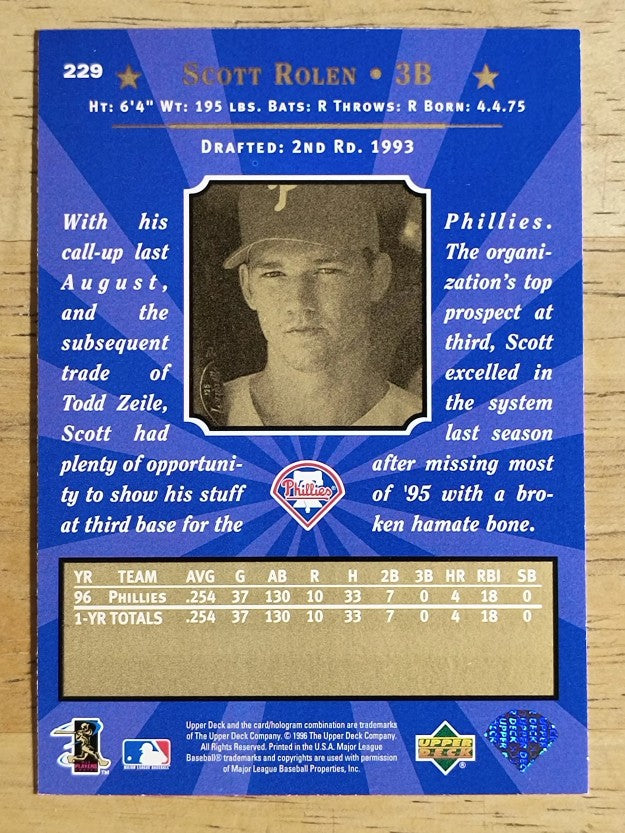 1997 Upper Deck #229 Scott Rolen