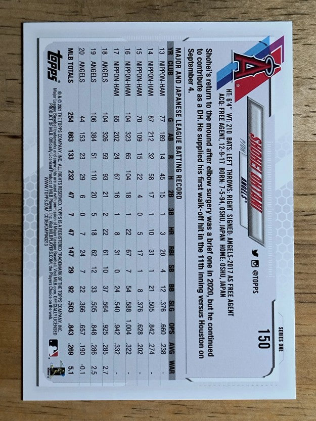 2021 Topps #150 Shohei Ohtani