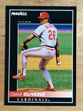 1992 Pinnacle #186 Omar Olivares