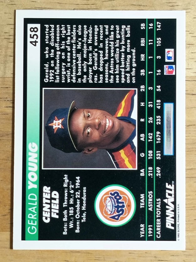 1992 Pinnacle #458 Gerald Young