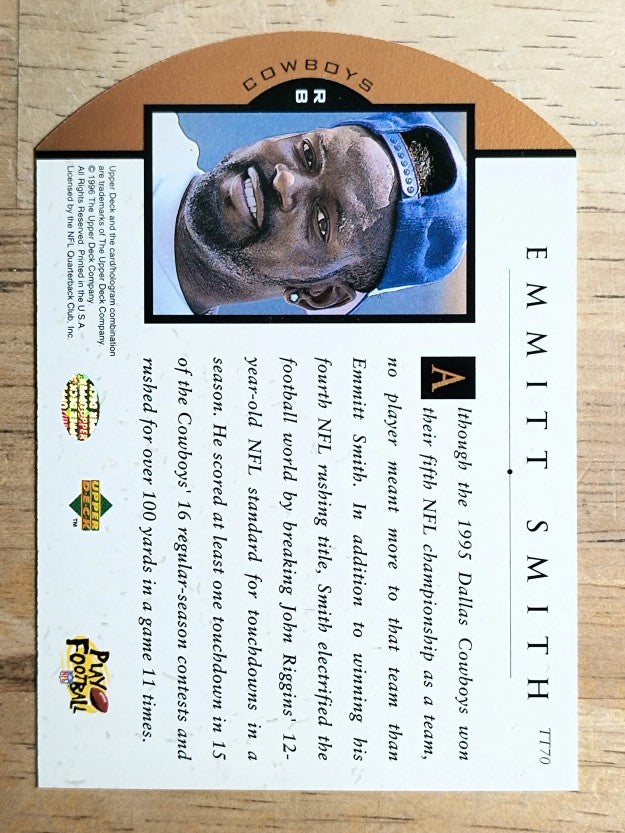 1996 Upper Deck Team Trio #TT70 Emmitt Smith