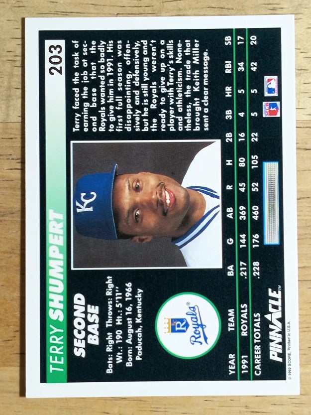1992 Pinnacle #203 Terry Shumpert