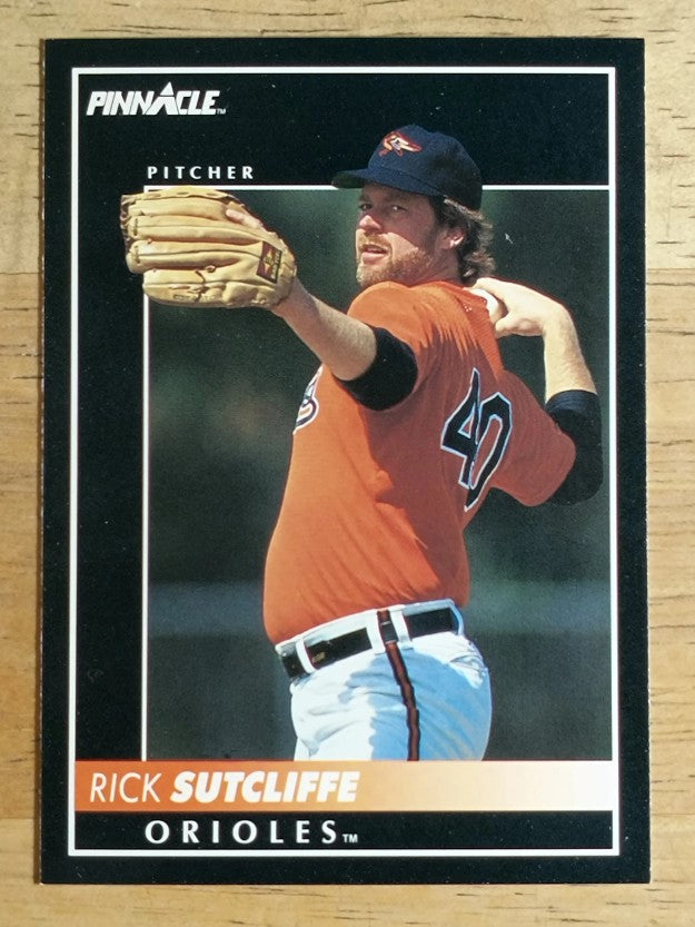 1992 Pinnacle #398 Rick Sutcliffe
