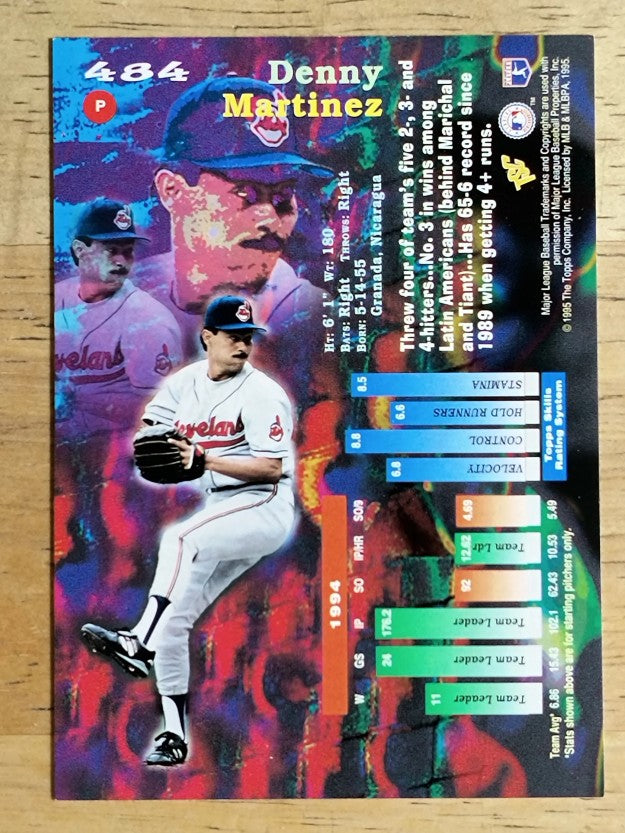 1995 Stadium Club #484 Denny Martinez