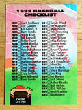 1992 Stadium Club #898 Checklist 601-700