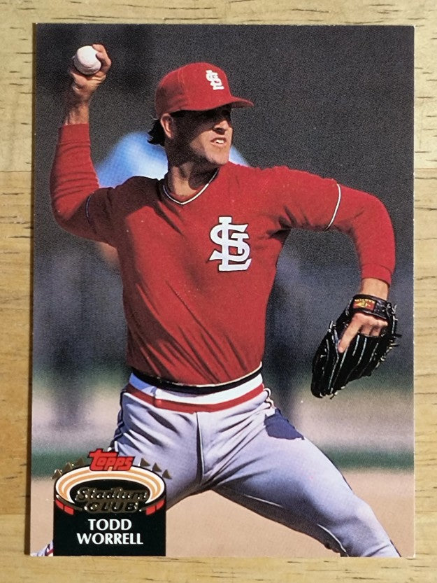 1992 Stadium Club #703 Todd Worrell