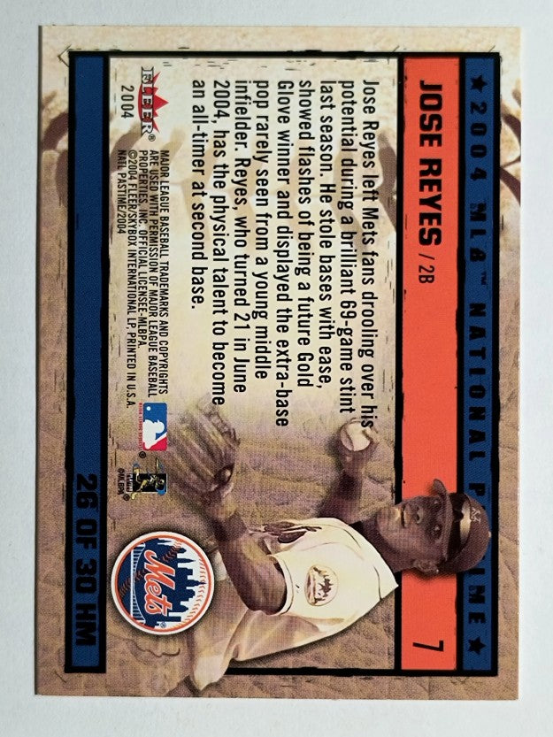 2004 National Pastime History in the Making #26 Jose Reyes