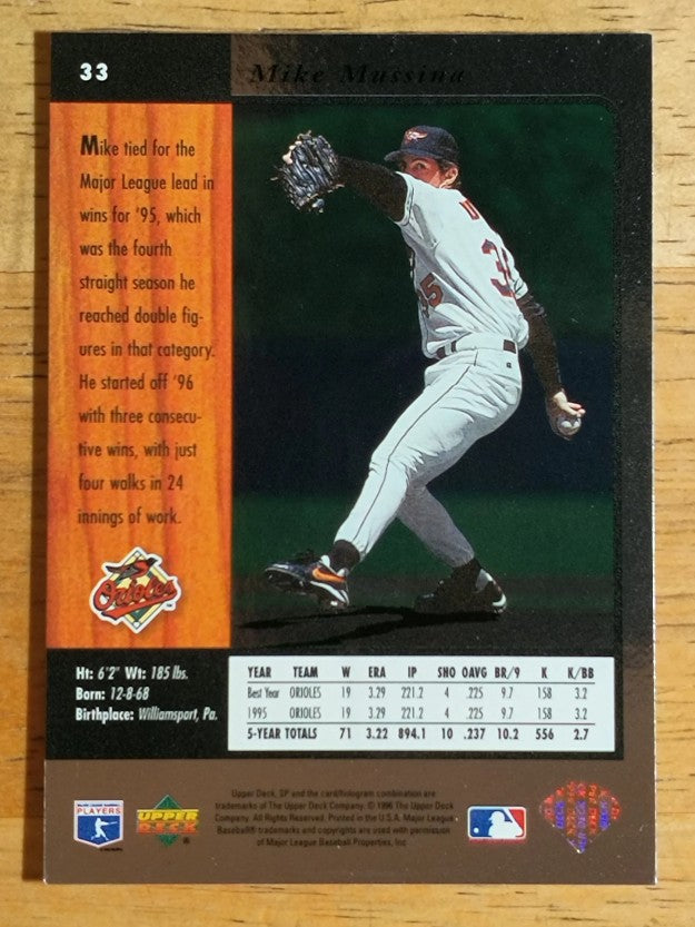 1996 SP #33 Mike Mussina