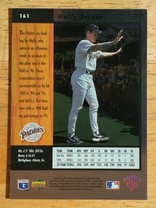 1996 SP #161 Wally Joyner