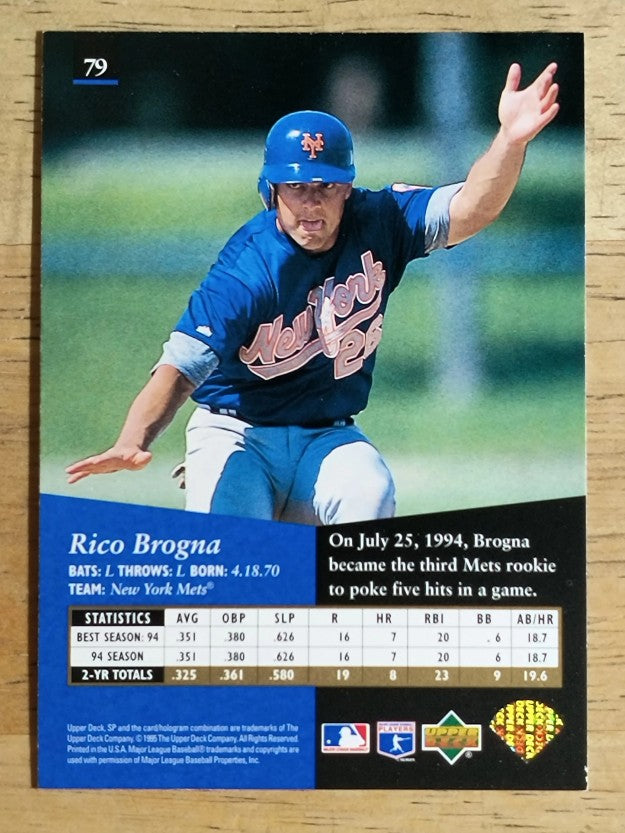 1995 SP #79 Rico Brogna