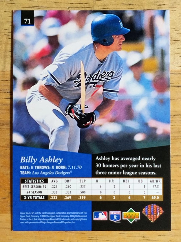 1995 SP #71 Billy Ashley