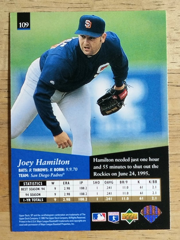 1995 SP #109 Joey Hamilton