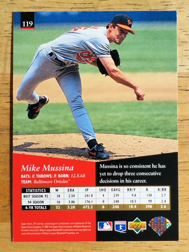 1995 SP #119 Mike Mussina