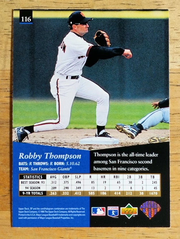 1995 SP #116 Robby Thompson
