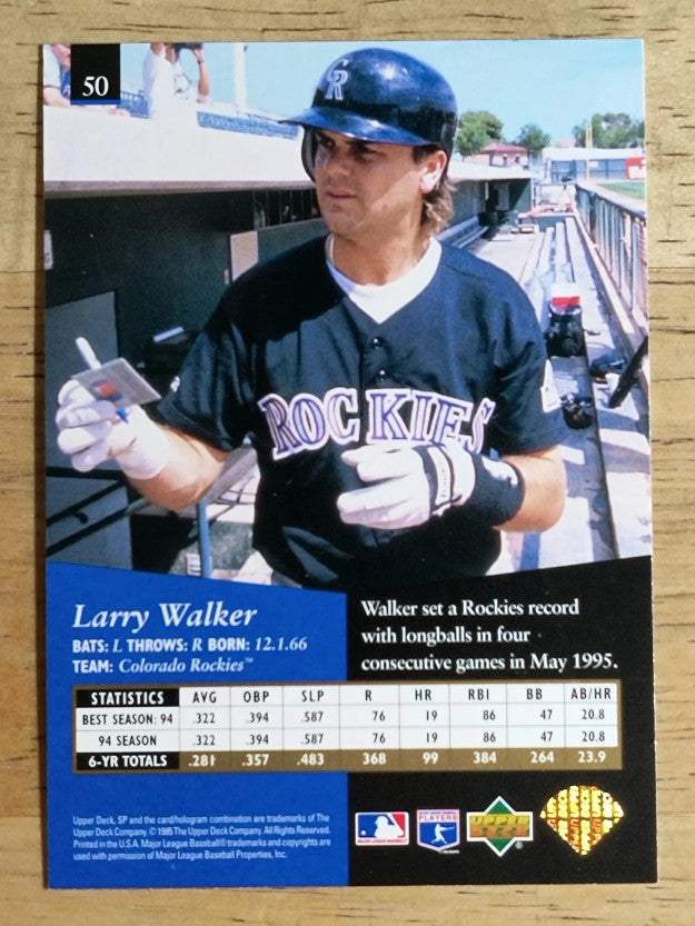 1995 SP #50 Larry Walker
