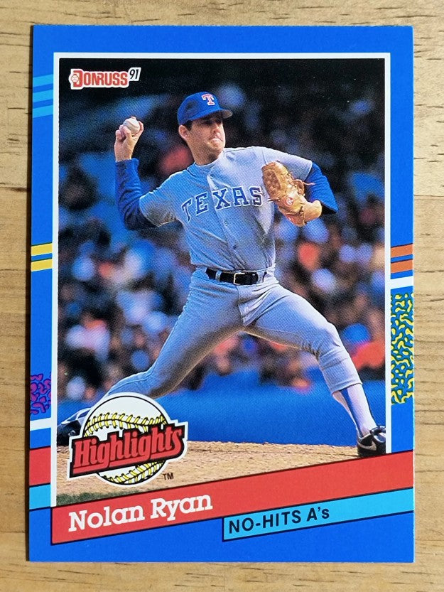 1991 Donruss Bonus Cards #BC3 Nolan Ryan NH