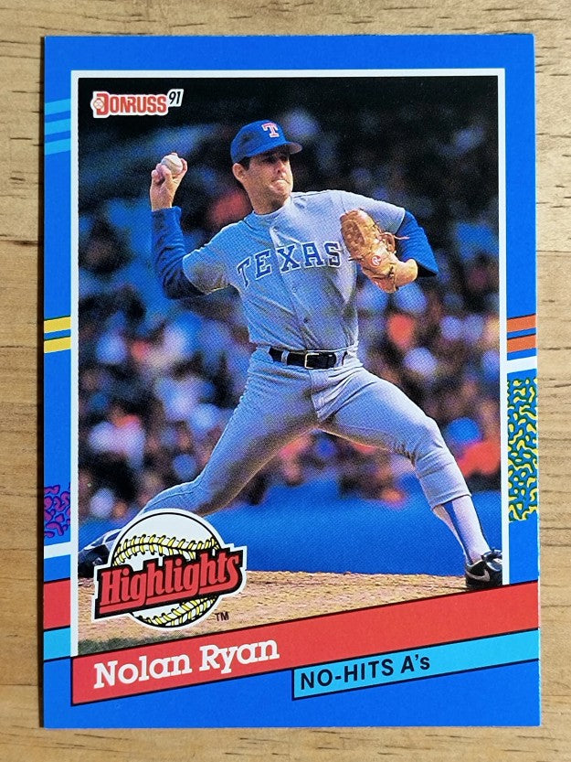 1991 Donruss Bonus Cards #BC3 Nolan Ryan NH