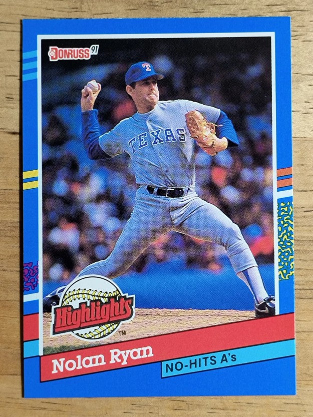 1991 Donruss Bonus Cards #BC3 Nolan Ryan NH
