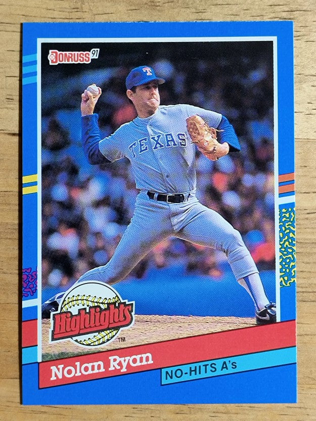 1991 Donruss Bonus Cards #BC3 Nolan Ryan NH