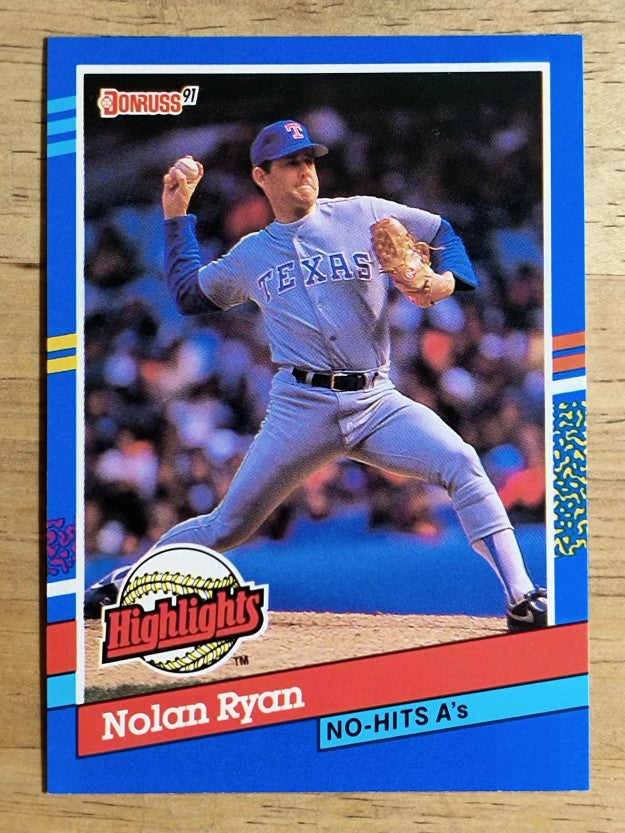 1991 Donruss Bonus Cards #BC3 Nolan Ryan NH