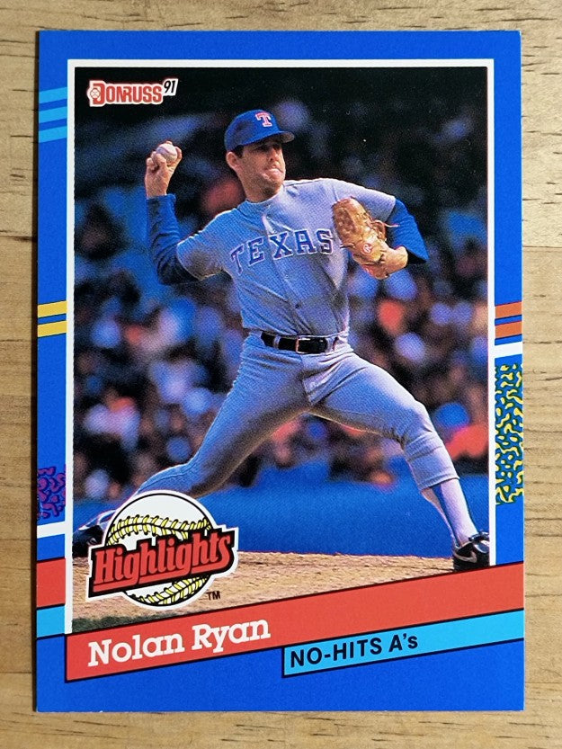 1991 Donruss Bonus Cards #BC3 Nolan Ryan NH