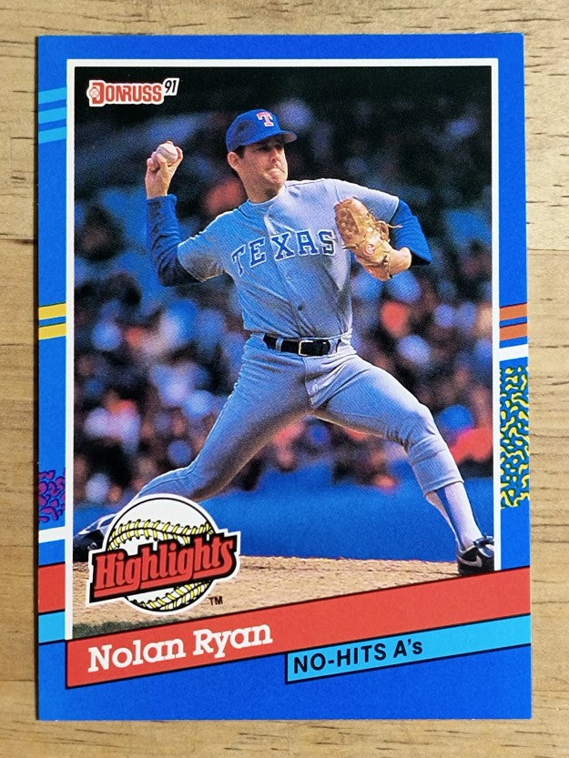 1991 Donruss Bonus Cards #BC3 Nolan Ryan NH