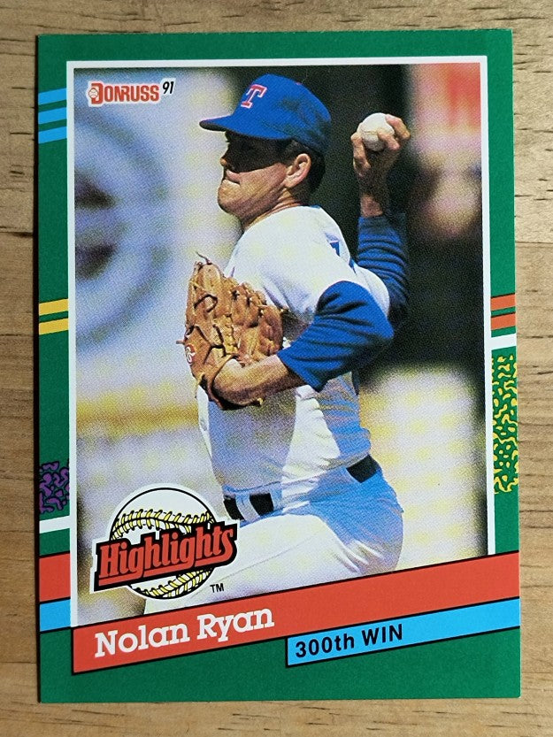 1991 Donruss Bonus Cards #BC15 Nolan Ryan 300W