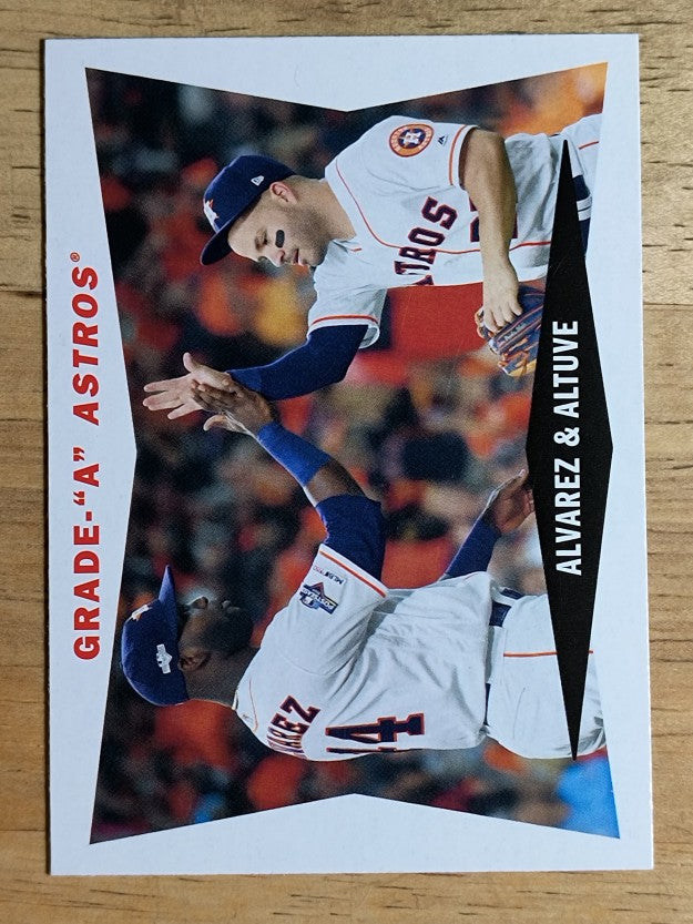 2020 Topps Archives '60 Topps Combo Cards #60CCAA Yordan Alvarez/Jose Altuve