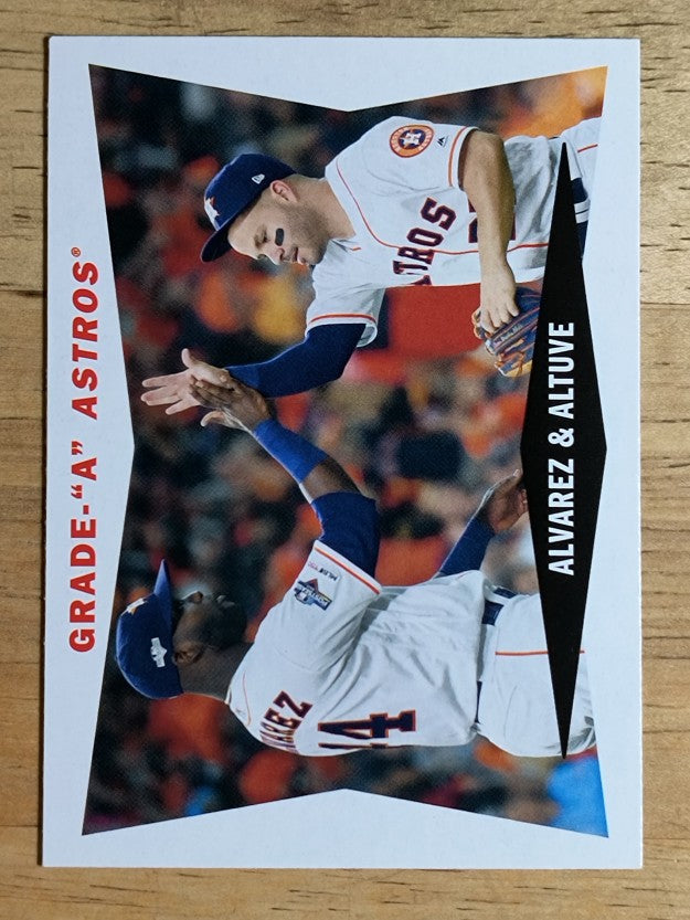 2020 Topps Archives '60 Topps Combo Cards #60CCAA Yordan Alvarez/Jose Altuve