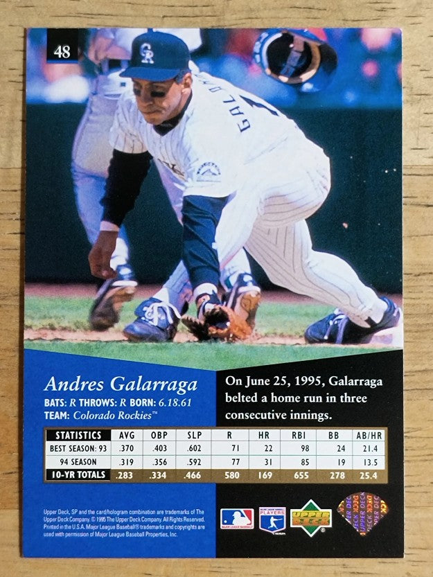 1995 SP #48 Andres Galarraga