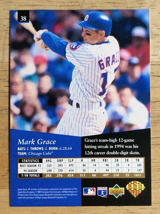 1995 SP #38 Mark Grace