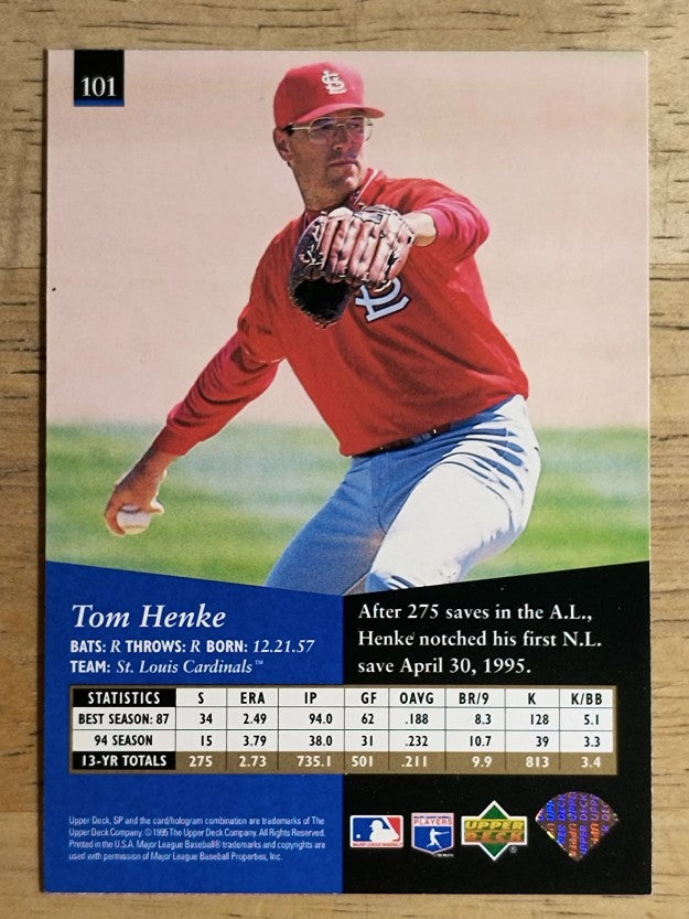 1995 SP #101 Tom Henke