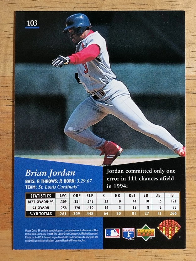 1995 SP #103 Brian Jordan