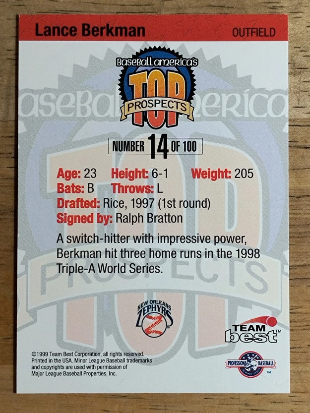 1999 Baseball America #14 Lance Berkman