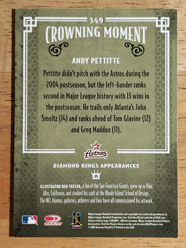 2005 Diamond Kings #349 Andy Pettitte