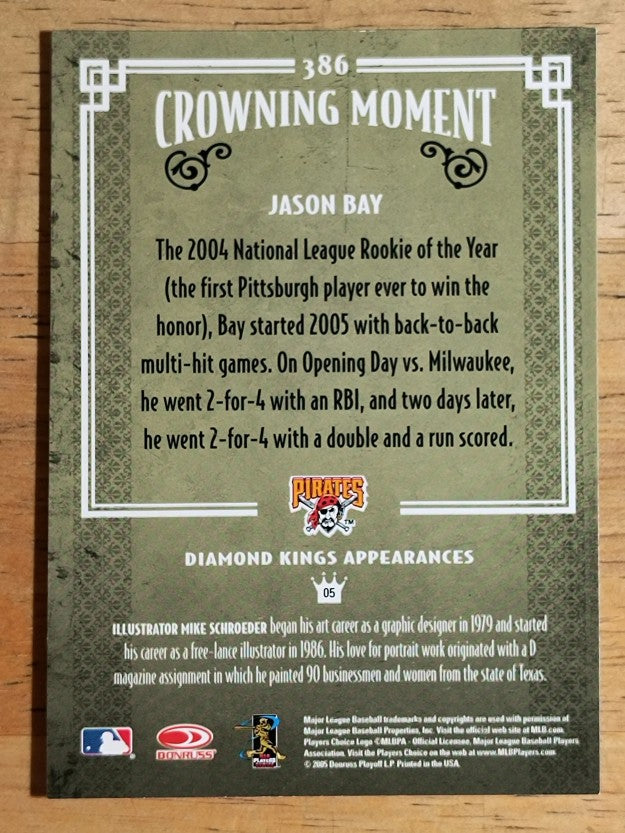 2005 Diamond Kings #386 Jason Bay