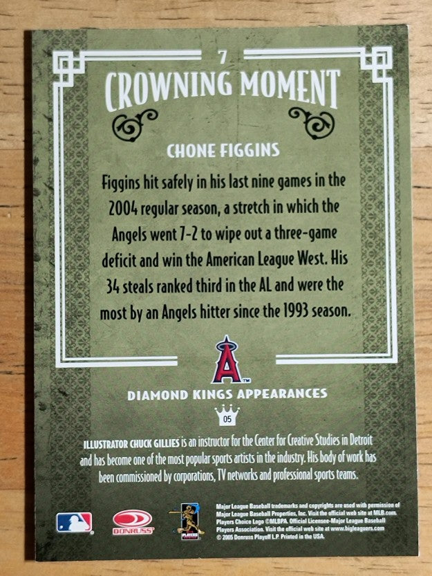 2005 Diamond Kings #7 Chone Figgins