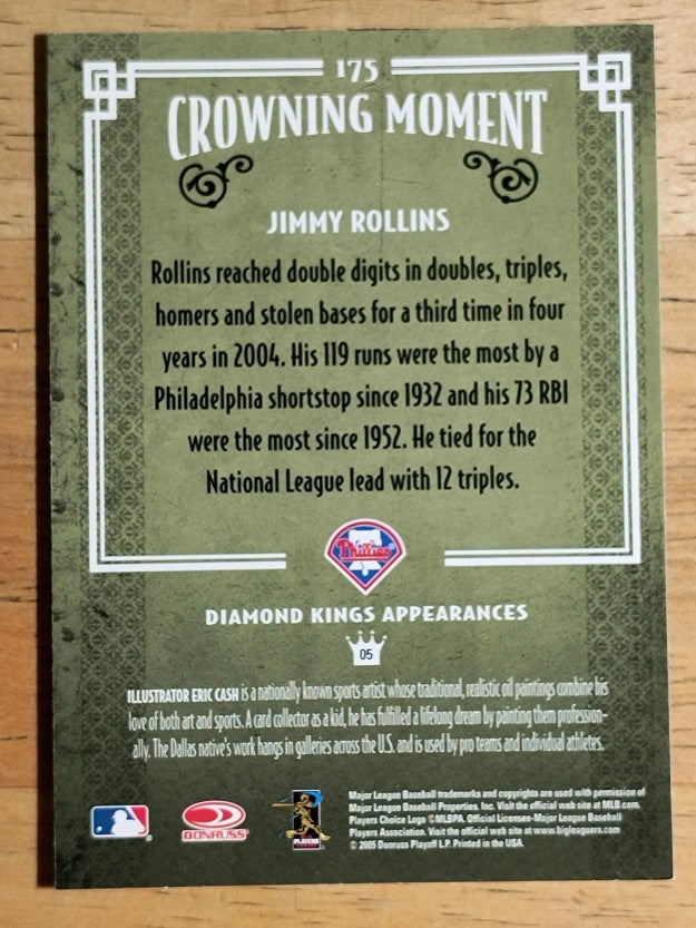 2005 Diamond Kings #175 Jimmy Rollins