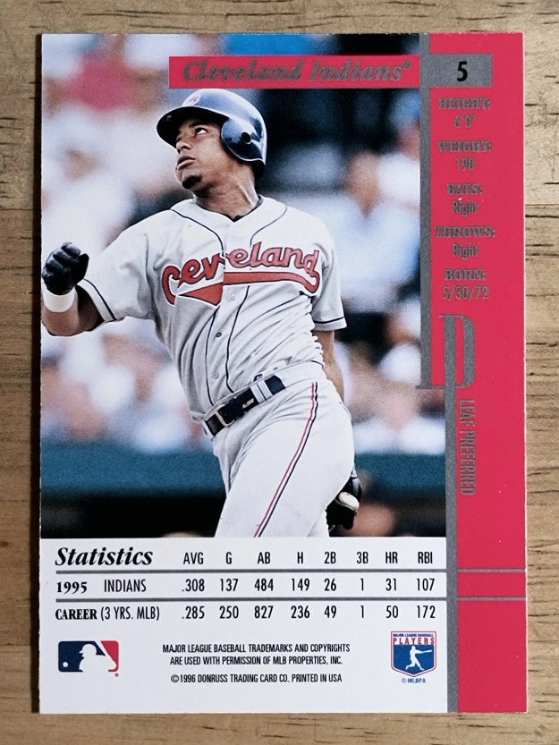 1996 Leaf Preferred #5 Manny Ramirez