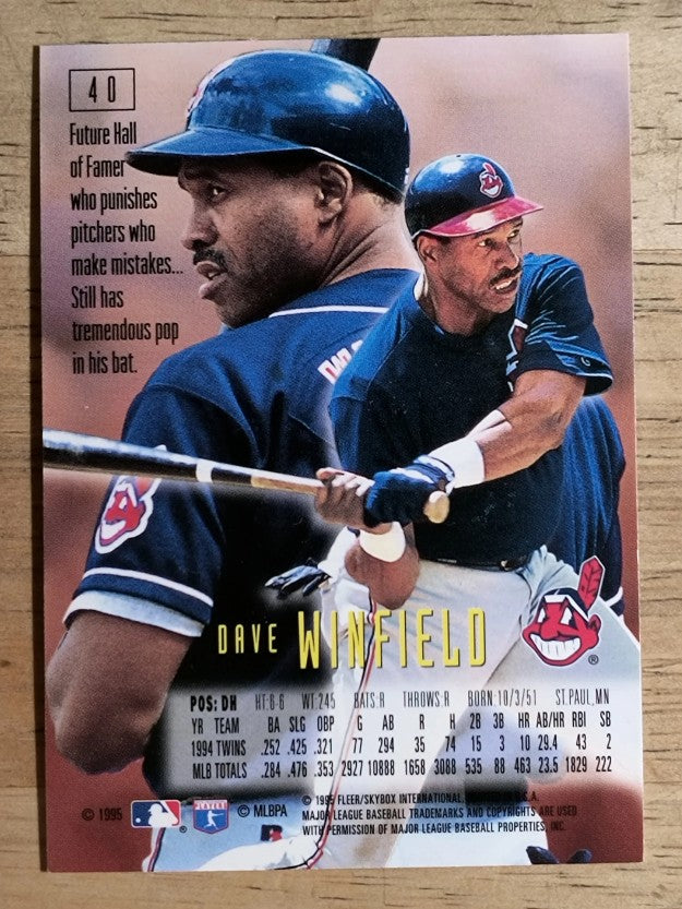 1995 Emotion #40 Dave Winfield