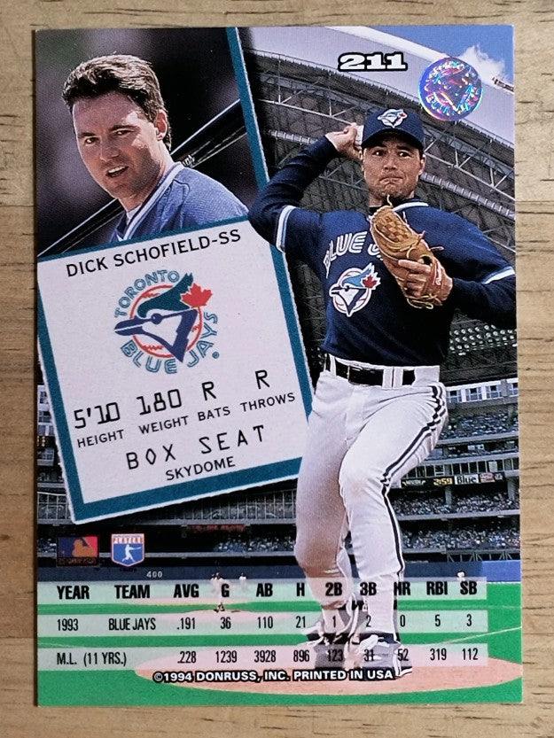 1994 Leaf #211 Dick Schofield