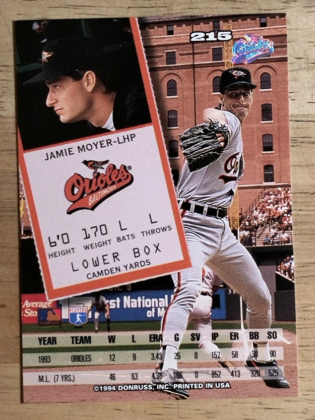 1994 Leaf #215 Jamie Moyer