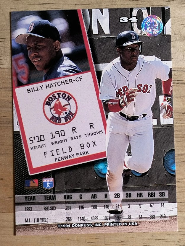 1994 Leaf #34 Billy Hatcher