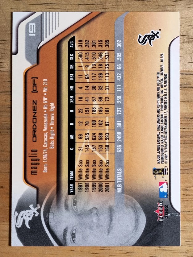 2002 Flair #19 Magglio Ordonez